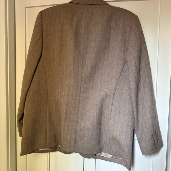 Pendleton 100% Wool Brown Blazer - women’s size 14 petite - Picture 8 of 11